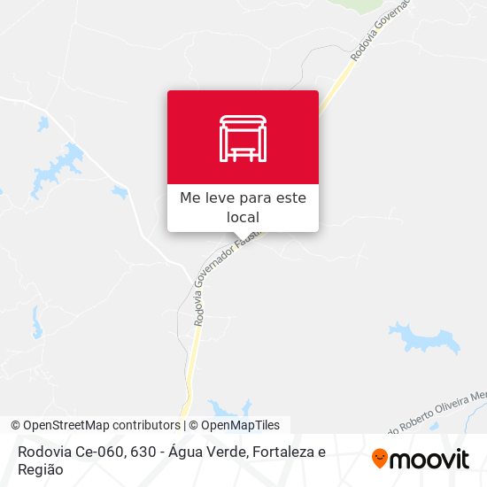 Rodovia Ce-060, 630 - Água Verde mapa