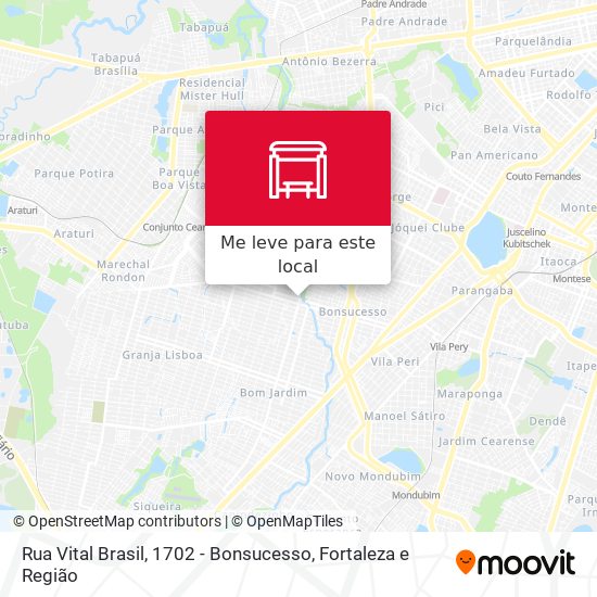 Rua Vital Brasil, 1702 - Bonsucesso mapa