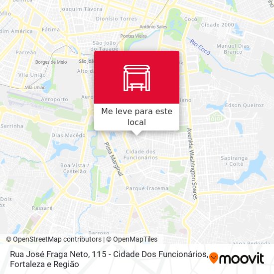 Rua José Fraga Neto, 115 - Cidade Dos Funcionários mapa