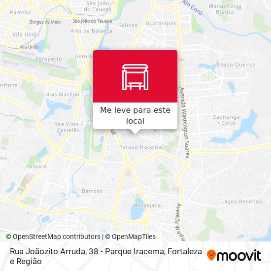 Rua Joãozito Arruda, 38 - Parque Iracema mapa