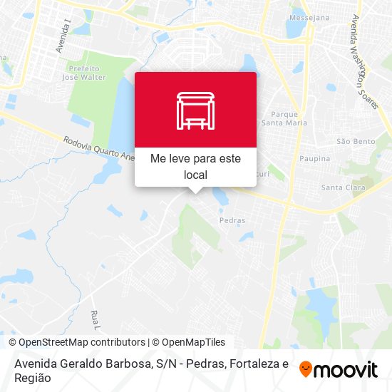 Avenida Geraldo Barbosa, S / N - Pedras mapa
