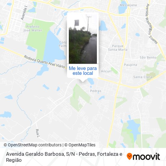 Avenida Geraldo Barbosa, S / N - Pedras mapa