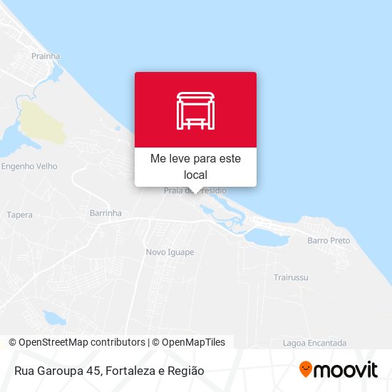 Rua Garoupa 45 mapa