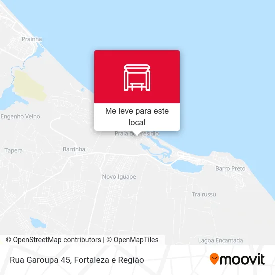 Rua Garoupa 45 mapa