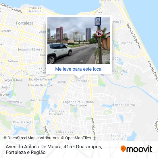 Avenida Atilano De Moura, 415 - Guararapes mapa