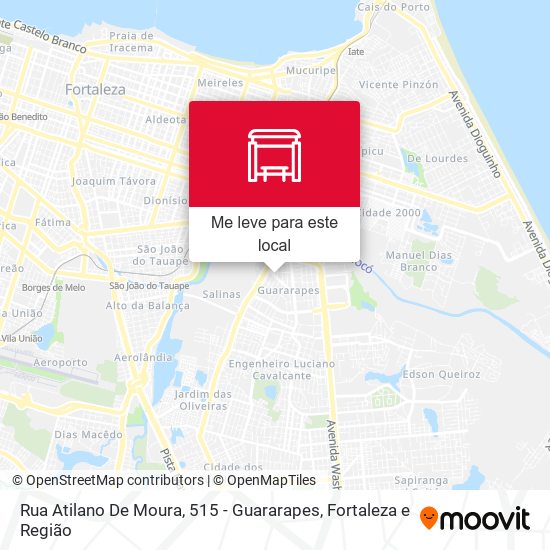 Rua Atilano De Moura, 515 - Guararapes mapa