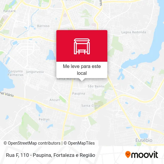Rua F, 110 - Paupina mapa