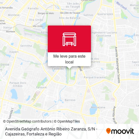 Avenida Geógrafo Antônio Ribeiro Zaranza, S / N - Cajazeiras mapa