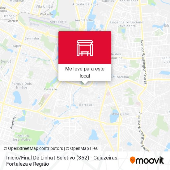 Início / Final De Linha | Seletivo (352) - Cajazeiras mapa