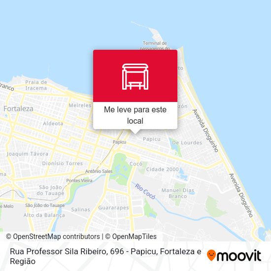 Rua Professor Sila Ribeiro, 696 - Papicu mapa