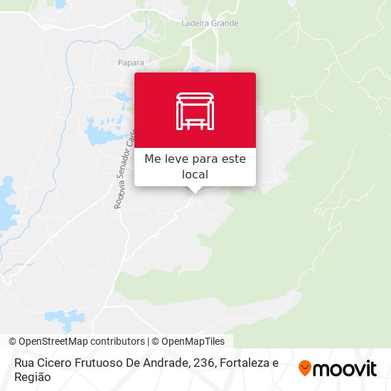 Rua Cicero Frutuoso De Andrade, 236 mapa