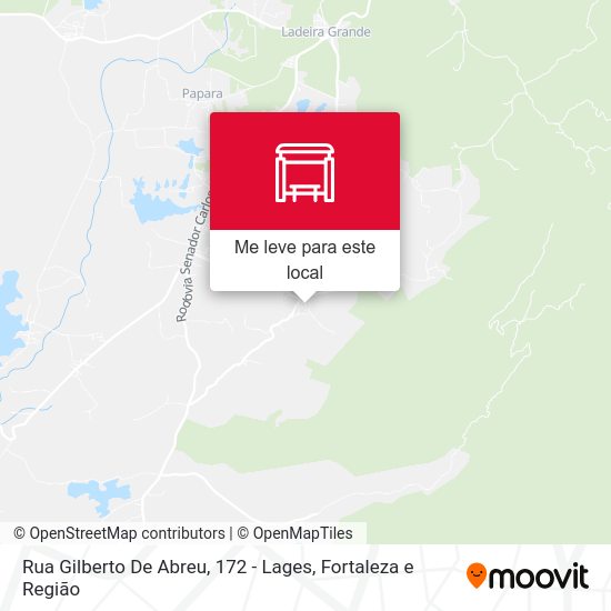 Rua Gilberto De Abreu, 172 - Lages mapa