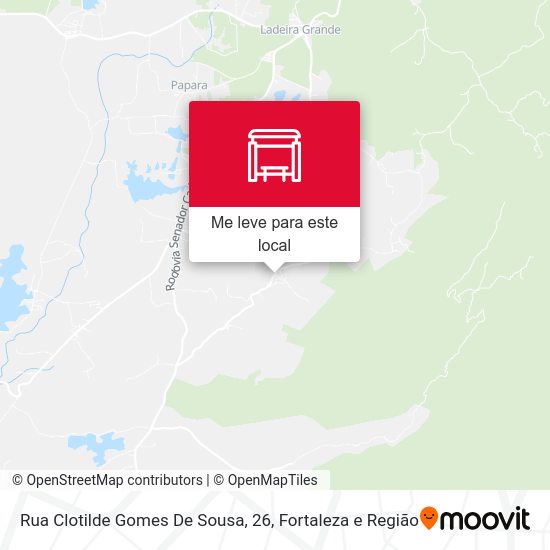 Rua Clotilde Gomes De Sousa, 26 mapa
