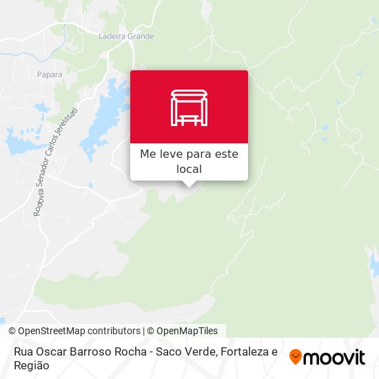 Rua Oscar Barroso Rocha - Saco Verde mapa