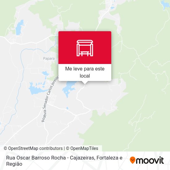 Rua Oscar Barroso Rocha - Cajazeiras mapa