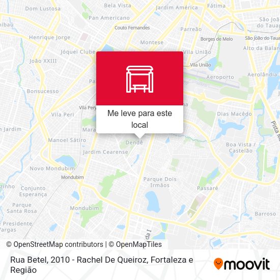 Rua Betel, 2010 - Rachel De Queiroz mapa