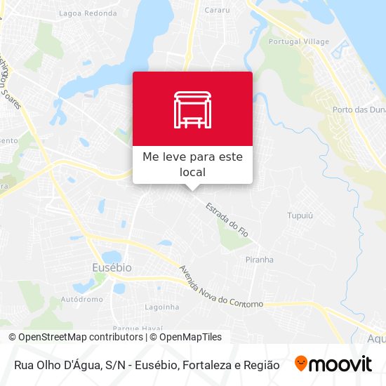 Rua Olho D'Água, S/N - Eusébio mapa