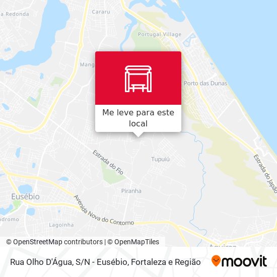 Rua Olho D'Água, S/N - Eusébio mapa