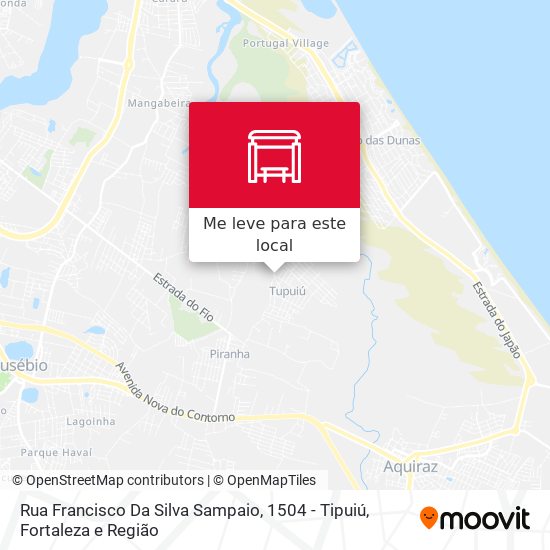 Rua Francisco Da Silva Sampaio, 1504 - Tipuiú mapa