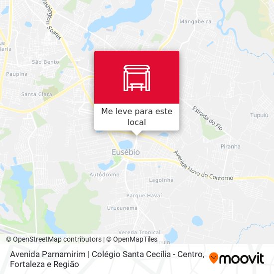 Avenida Parnamirim | Colégio Santa Cecília - Centro mapa