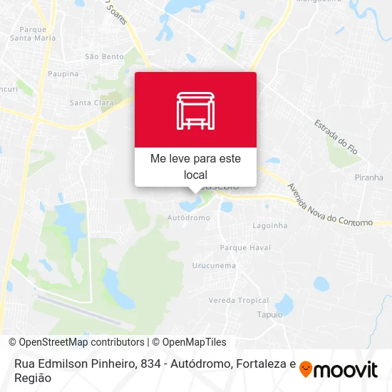 Rua Edmilson Pinheiro, 834 - Autódromo mapa