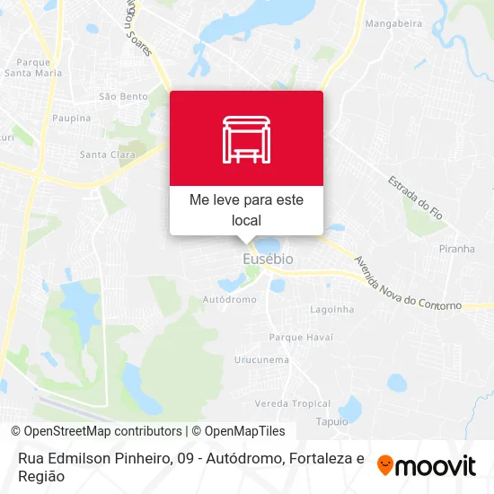 Rua Edmilson Pinheiro, 09 - Autódromo mapa