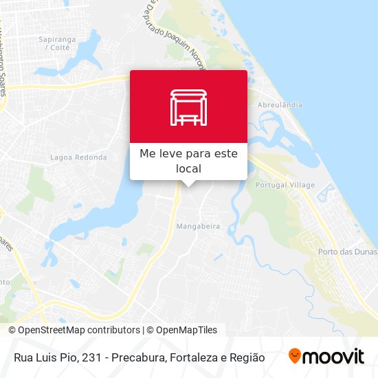 Rua Luis Pio, 231 - Precabura mapa