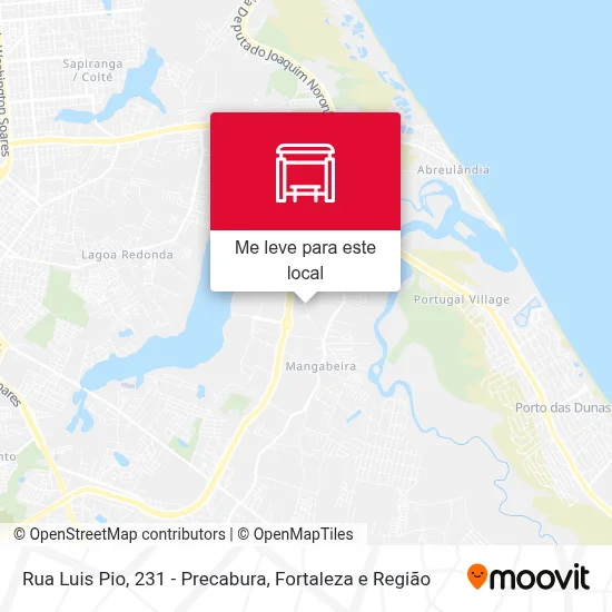 Rua Luis Pio, 231 - Precabura mapa