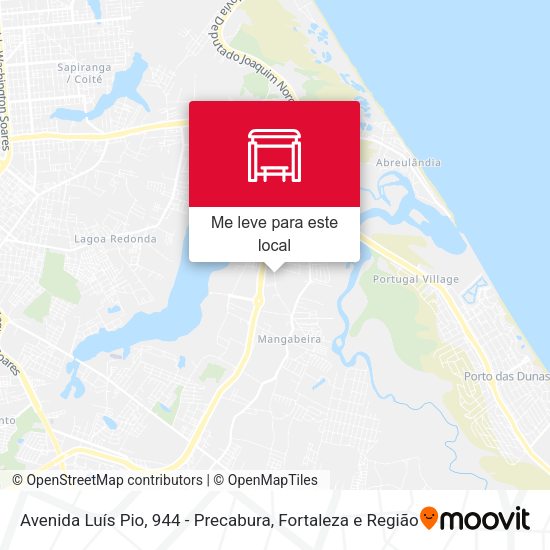 Avenida Luís Pio, 944 - Precabura mapa