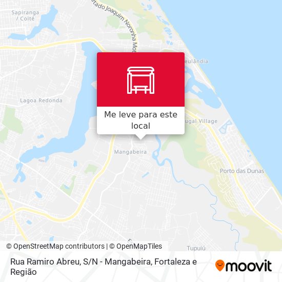 Rua Ramiro Abreu, S / N - Mangabeira mapa