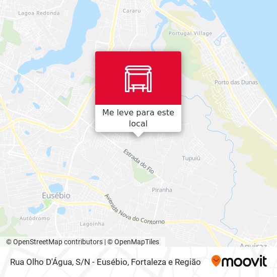 Rua Olho D'Água, S/N - Eusébio mapa