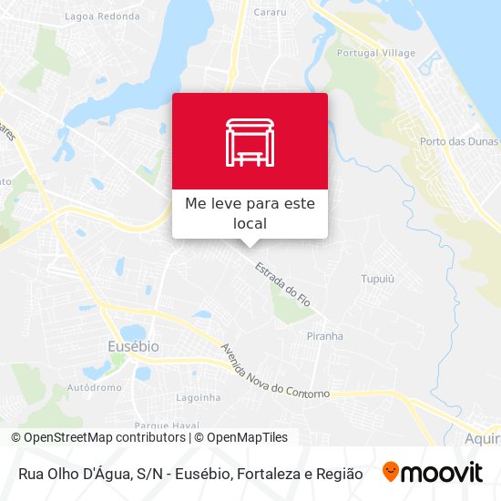 Rua Olho D'Água, S/N - Eusébio mapa