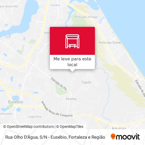 Rua Olho D'Água, S/N - Eusébio mapa