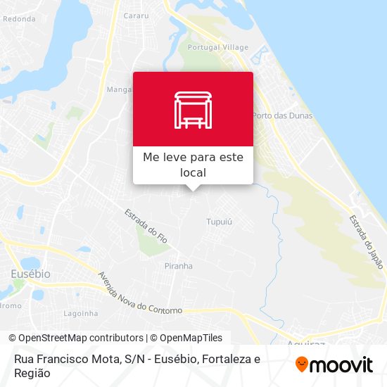 Rua Francisco Mota, S / N - Eusébio mapa