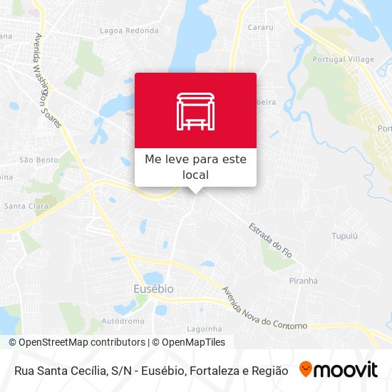 Rua Santa Cecília, S / N - Eusébio mapa