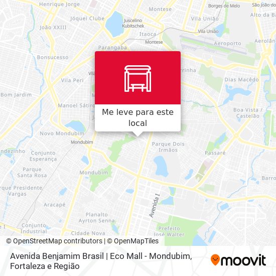 Avenida Benjamim Brasil | Eco Mall - Mondubim mapa