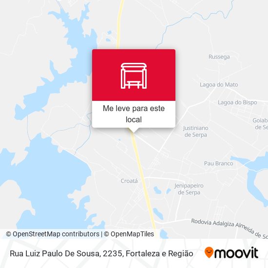 Rua Luiz Paulo De Sousa, 2235 mapa