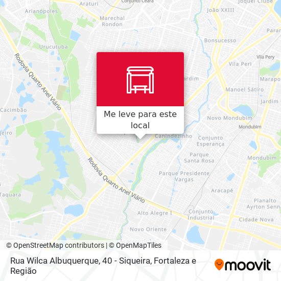 Rua Wilca Albuquerque, 40 - Siqueira mapa