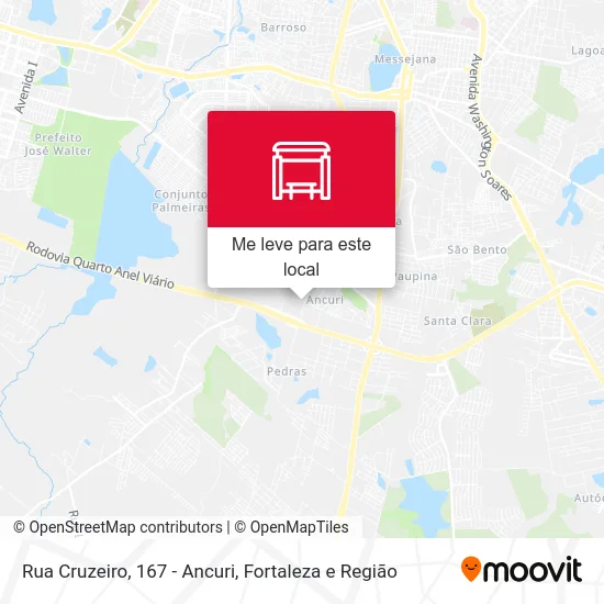 Rua Cruzeiro, 167 - Ancuri mapa