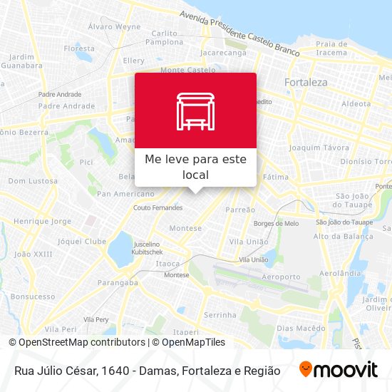 Rua Júlio César, 1640 - Damas mapa