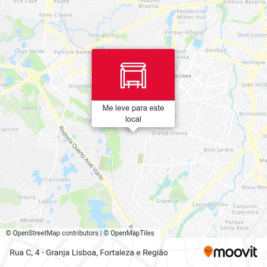 Rua C, 4 - Granja Lisboa mapa