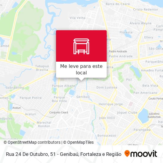 Rua 24 De Outubro, 51 - Genibaú mapa