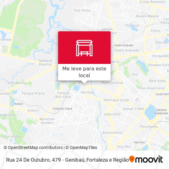 Rua 24 De Outubro, 479 - Genibaú mapa