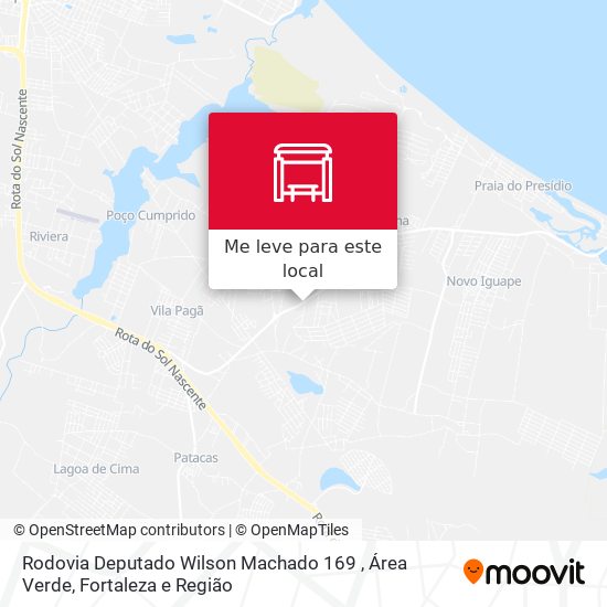 Rodovia Deputado Wilson Machado 169 , Área Verde mapa