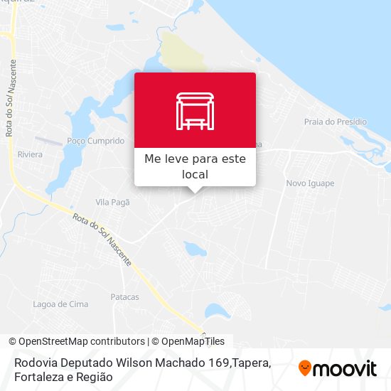 Rodovia Deputado Wilson Machado 169,Tapera mapa