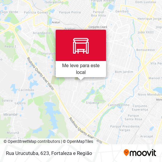 Rua Urucutuba, 623 mapa