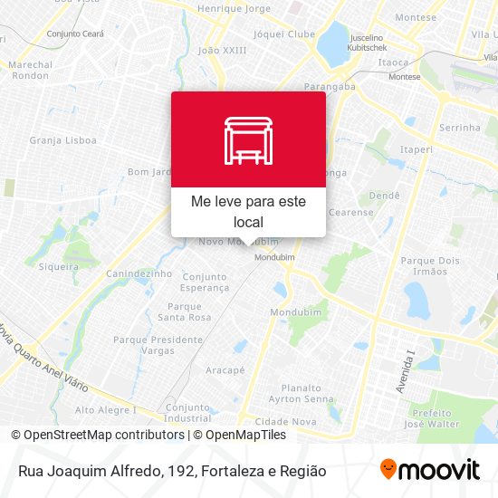 Rua Joaquim Alfredo, 192 mapa