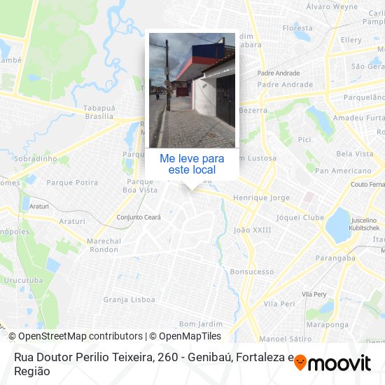 Rua Doutor Perilio Teixeira, 260 - Genibaú mapa