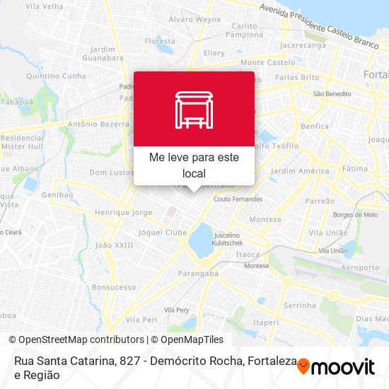 Rua Santa Catarina, 827 - Demócrito Rocha mapa