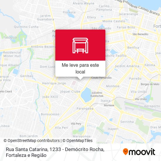 Rua Santa Catarina, 1233 - Demócrito Rocha mapa